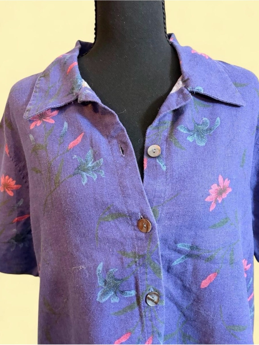 Erika & Co. Purple Linen Shirt